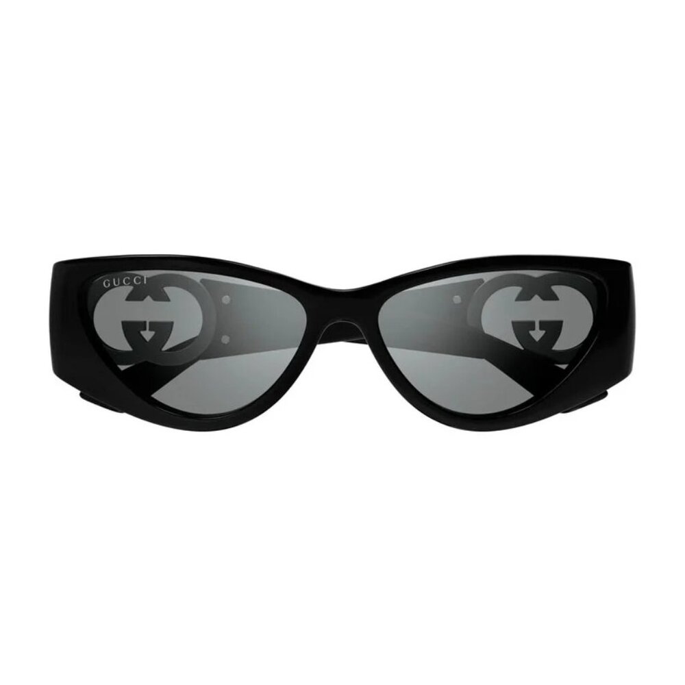 NEW GUCCI SUNGLASSES BLACK GREY WOMEN EYEWEAR GUCCI - Picture 2 of 4